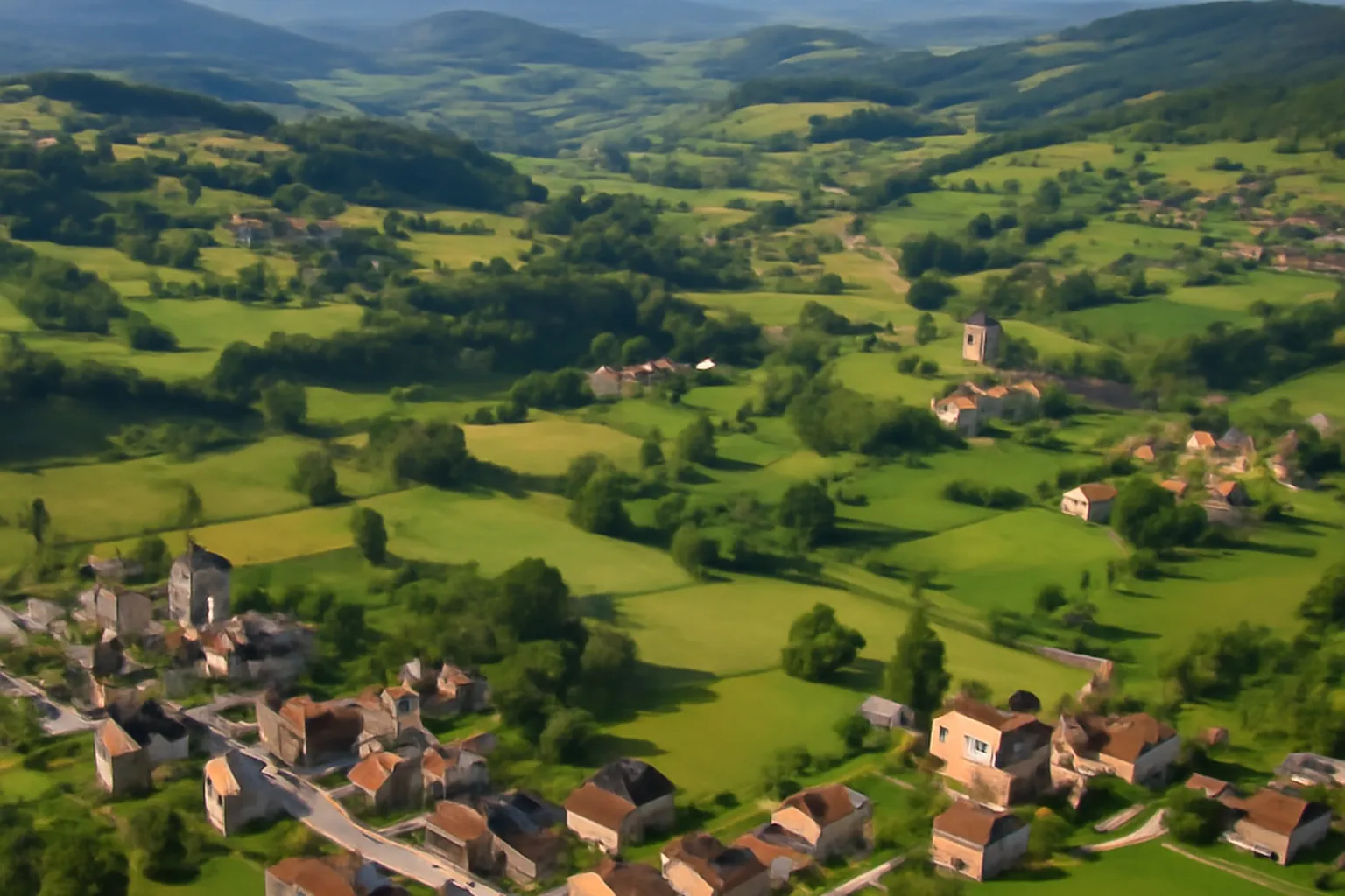 La Loue et les falaises calcaires dans la vallée du canton de Quingey