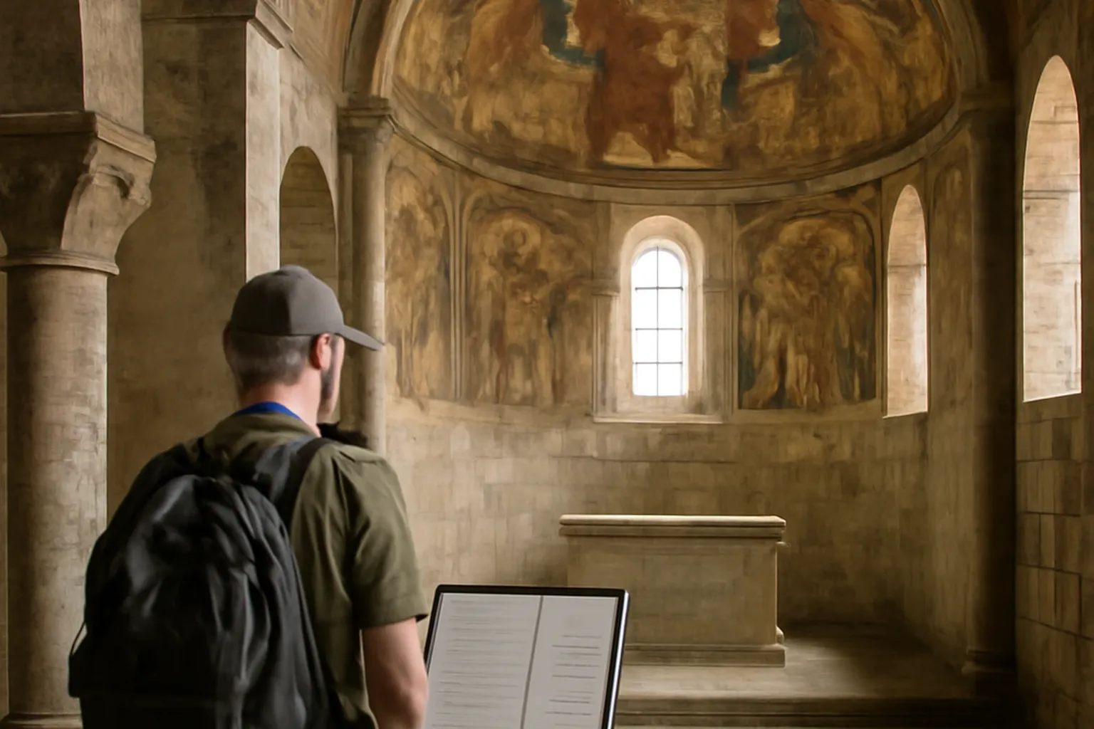 Intérieur de l'église de Quingey avec sa nef et ses chapelles latérales