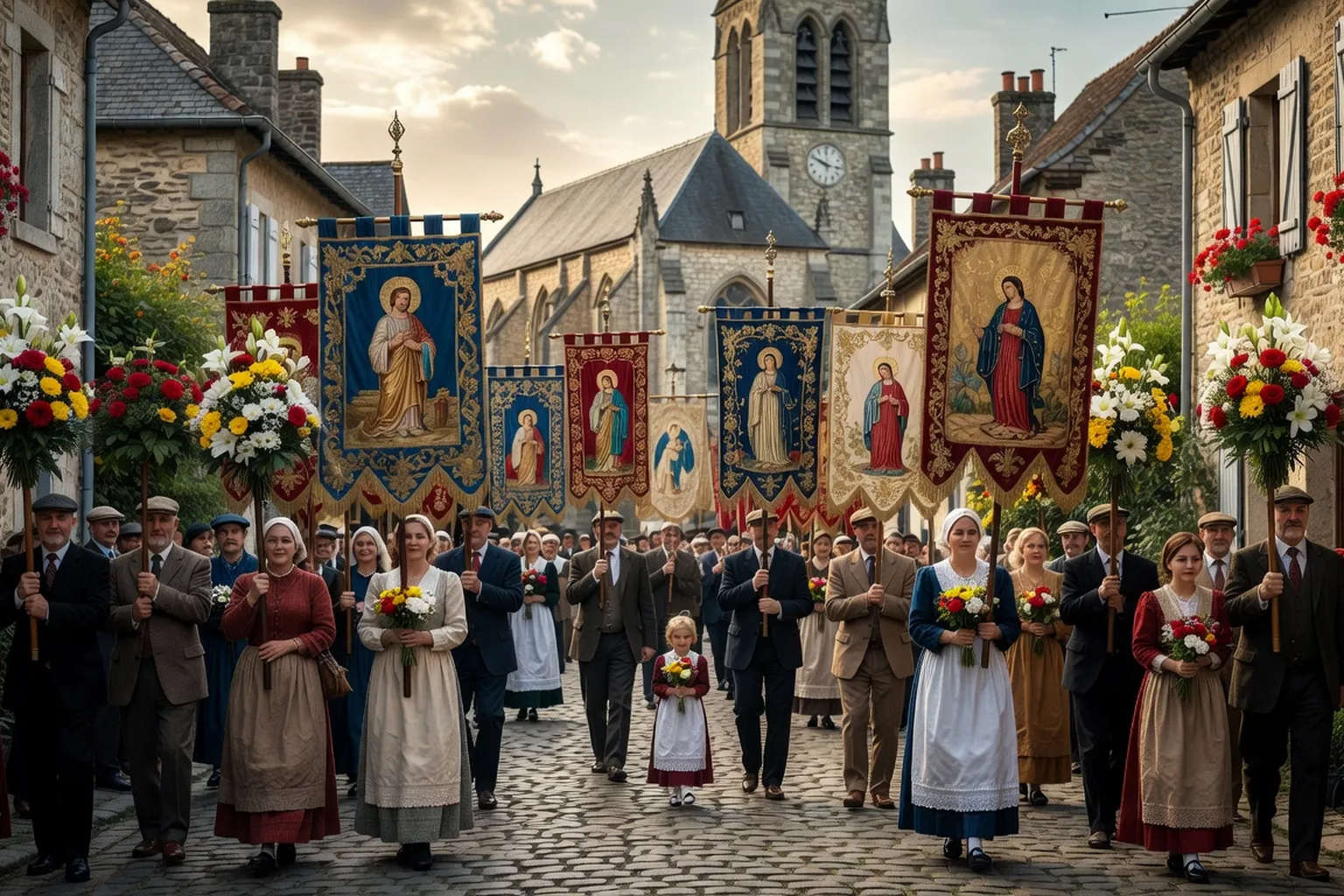 Kermesse paroissiale dans le canton de Quingey