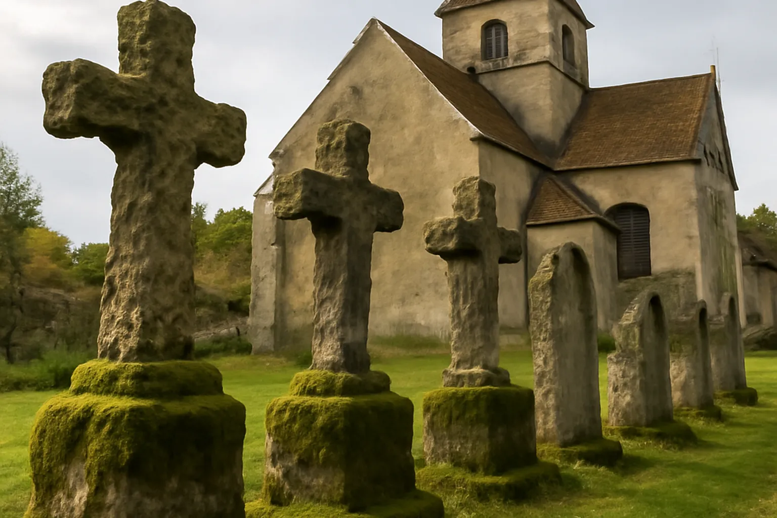 Paysage du canton de Quingey avec son patrimoine religieux
