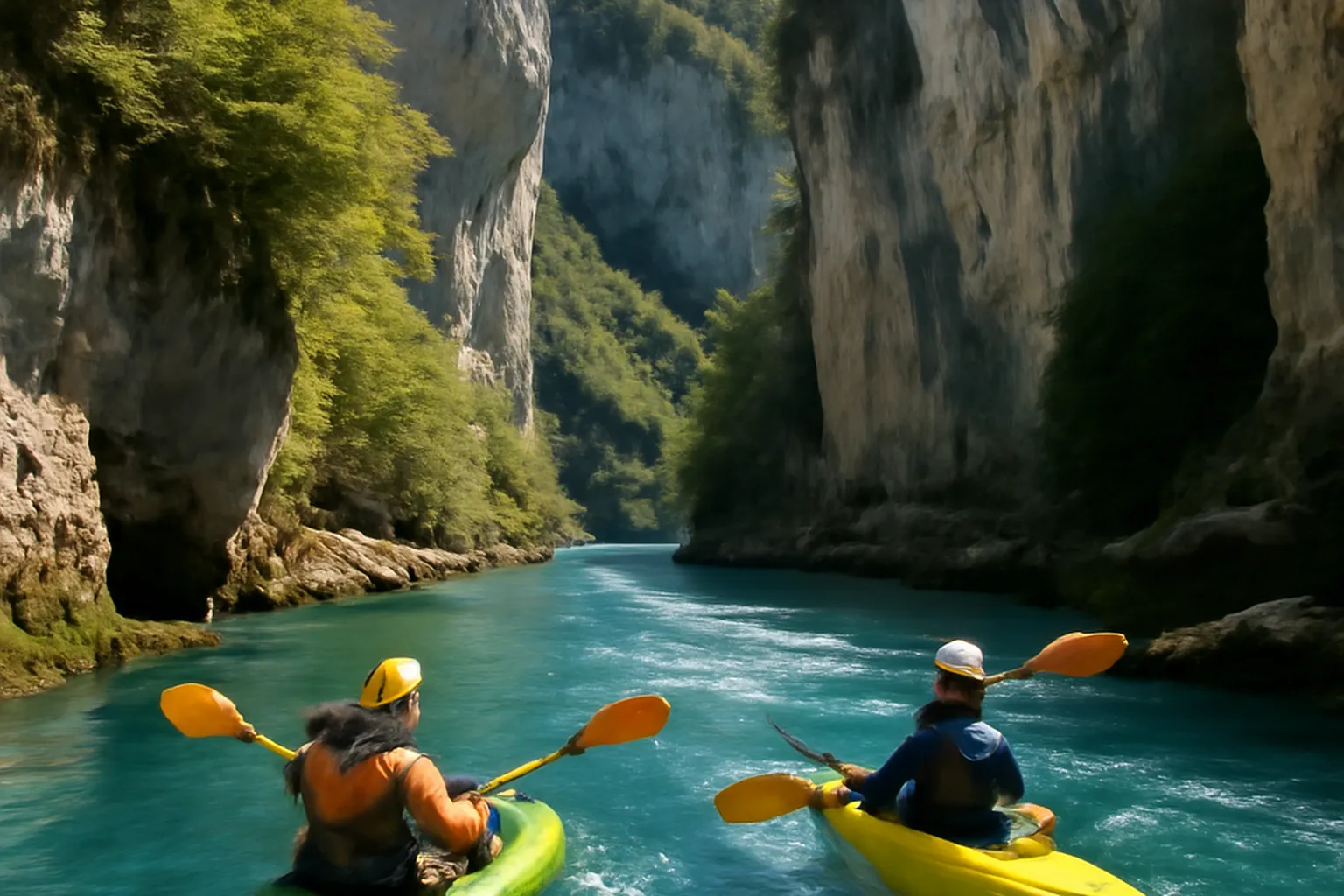 Randonnée dans les gorges de la Loue