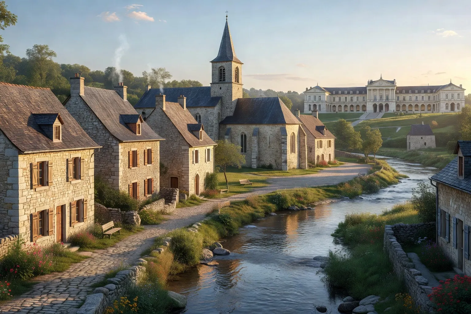 Arc-et-Senans, village de la Loue et de la Saline royale